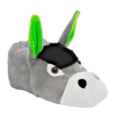 ALB TRADE Hausschuhe Tierhausschuhe Esel warme Schuhe Gr. 36/37 38/39 40/41 42/43 44/45