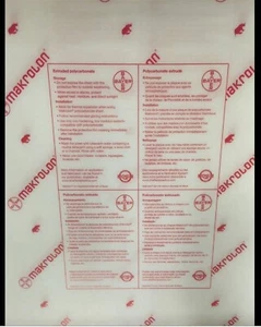 LEXAN SHEET .093"x4'x8' TRANSPARENT 5 SHEETS POLYCARBONATE MAKROLON 12148-9 - Picture 1 of 1