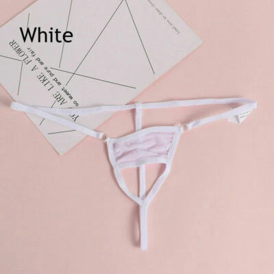 Mujeres Lencería Sexy Mini Micro Entrepierna Bragas Tanga Tanga Ropa Interior T-back Foto 1 de 4