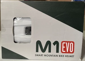 Sena M1 Evo Smart Mountain Bike Helmet Matte White Size Large (23 3/8"-24 3/4") - Picture 1 of 6
