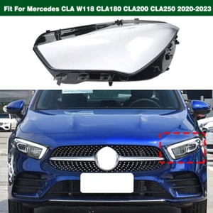Left Headlight Lens Cover Lampshade Sealant Glue For Mercedes CLA W118 2020-2023 - Picture 1 of 10
