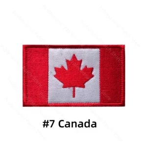 CANADA FLAG EMBROIDERED PATCH CANADIAN MAPLE LEAF PATCH - Picture 1 of 5