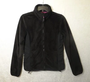 Aeropostale Girl's Size Small Black Fleece Zip-Up Jacket, Lightly Used - Picture 1 of 16