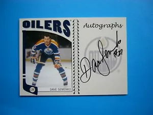2004/05 IN THE GAME NHL FRANCHISES CARD A-DSE DAVE SEMENKO NM AUTO AUTOGRAPH ITG - Picture 1 of 2