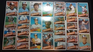 BALTIMORE ORIOLES 31 team set 1985 TOPPS Cal Ripken EDDIE MURRAY Bumbry - Foto 1 di 1