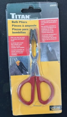 Titan 15020 Pliers For Hard to Reach Mini Bulbs Bayonet/Screw/Wedge - Image 1 of 2