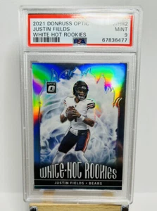 JUSTIN FIELDS 2021 Panini Donruss Optic White-Hot Rookies SILVER PRIZM PSA 9 RC - Picture 1 of 6