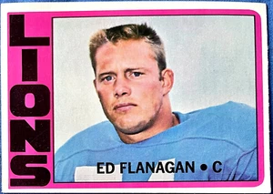 1972 Topps ED FLANAGAN #149, Detroit Lions, EX-NM, Strong Borders! - Picture 1 of 2