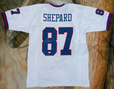 Autographed Sterling Shepard New York Giants Custom Color Rush Jersey JSA COA XL - Image 1 of 4