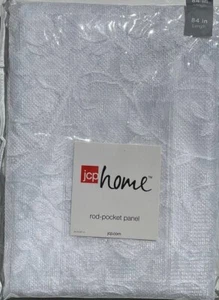 JCP Home 84 Zoll hochwertige florale Spitze Lichtfilter durchsichtig Stange Tasche Vorhang - Bild 1 von 22