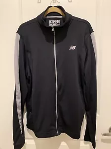 Giacca New Balance Uomo Nera Zip Atletica Taglia Large - Foto 1 di 4