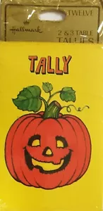 Vintage Halloween Bridge Tally Cards Jack-O-Lantern Pumpkin Hallmark NOS Sealed - Picture 1 of 1