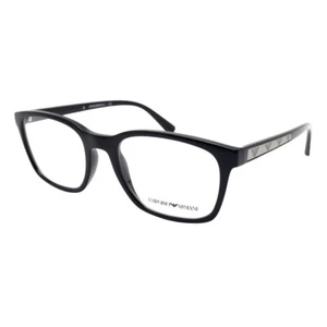 Gafas Emporio Armani para hombre EA3141 5017 negras/lentes transparentes 55 mm - Imagen 1 de 5