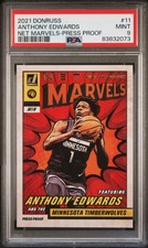 2021 Donruss Anthony Edwards Net Marvels Press Proof RC #11 Low Pop PSA 9 💎🔥