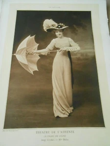 Portrait Actrice Mme Duluc Jessy Cordier le chant du cygne 1908 - Picture 1 of 1