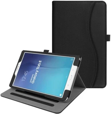 Case for Samsung Galaxy Tab E 9.6" Multi-Angle Viewing Stand Cover with Packet - Image 1 of 4