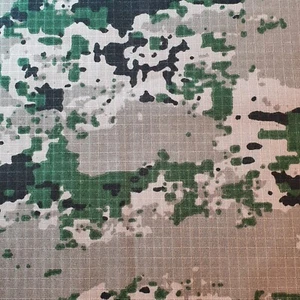 Camo Green Poly Cotton Material Army Camouflage Dress Craft Quilting Fabric 58" - Picture 1 of 2