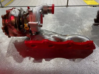 AUDI RS6 RS7 A8 BI-TURBO OS RH TURBO CARGADOR REFRIGERADO POR AGUA 079145722B GENUINO NUEVO - Imagen 1 de 3