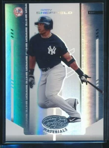 2004 Leaf Cert. Materials Mirror White Gary Sheffield  77/100 Yankees #67 MLB - Picture 1 of 2