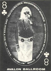 QUICKSILVER - FD130 -FAMILY DOG CONCERT POSTCARD CASEY SIMPSON ART -AVALON 1968 - Picture 1 of 2