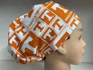 Surgical Scrub Hat University Tennessee Volunteers Orange White Women's Hybrid - Picture 1 of 4