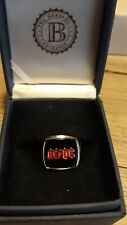 AC/DC "Back in Black" Herren Ring Größe 63 seltenes Sammlerstück 925 gestempelt 