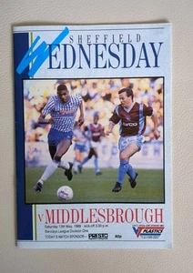 Sheffield Wednesday v Middlesbrough 1988-1989 Barclays Division One 13/05/1989 - Picture 1 of 4