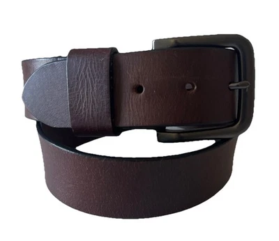 Ремень мужской American Eagle повседневный натуральная кожа тяжелый коричневый маленький 30 - 32 - Изображение 1 из 4