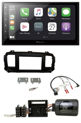 Pioneer Lenkrad Bluetooth DAB 2DIN USB Autoradio für Toyota Proace Citroen Jumpy - Bild 1 von 4