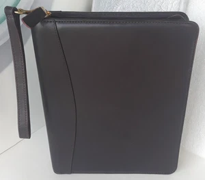 Franklin Quest/Covey ~ Classic Leather Planner Binder 7 Ring Burgundy USA ~ Nice - Picture 1 of 21