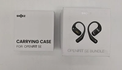 SHOKZ OpenFit SE Open-Ear Wireless Earbuds w/ Case – Black - Image 1 of 4