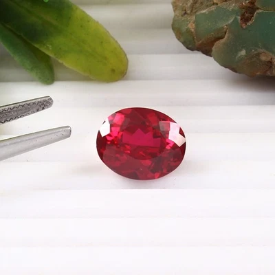 6.70 CT AAA Grade Natural Mozambique Red Ruby Loose Gemstone Oval Excellent Cut - Image 1 of 4