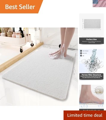 Стильный нескользящий коврик для душа 17x30 — быстро сохнет и безопасен для дома и общественного использования - Изображение 1 из 4