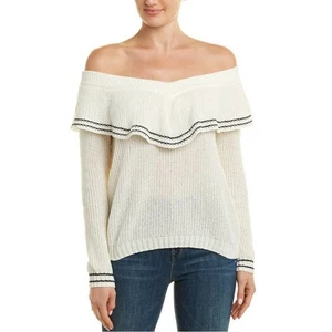 BB Dakota Sweater Size S Small Knitted Off Shoulder Cream - Picture 1 of 6
