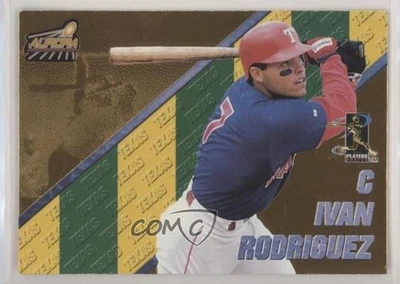 1998 Pacific Aurora Pennant Fever Ivan Rodriguez #7 HOF - Image 1 of 2