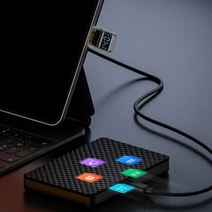 Adaptateur USB C léger 180 degrés pour charge rapide et transfert de données - Photo 1 sur 19