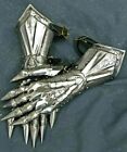 Medieval Gauntlet Gothic Accents Knight Armor Arm Gloves Steel Reenactment