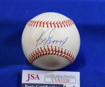 Ken Griffey Jr Early JSA Coa Autograph American League OAL Signed BasebaLL - Image 1 of 2
