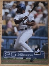 2003 Upper Deck Update Rickey Henderson #598 HOF Los Angeles Dodgers 