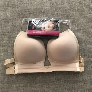 Maidenform Plunge Bra Women’s Size 14 Nude Lined Underwire Full Figure NWT - Picture 1 of 6