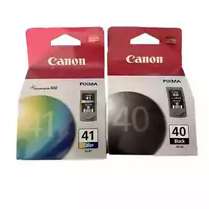Genuine Canon 40 41 Ink Cartridges for MP450 MP460 MP 470 Printer- NEW - Picture 1 of 2