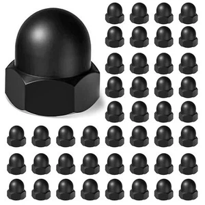Lot de 50 écrous à chape M8 en nylon à six pans creux - Capuchons pour écrous... - Afbeelding 1 van 6