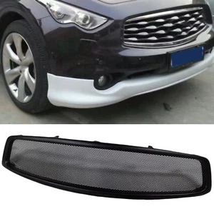 Matte Black Front Bumper Grille Mesh For Infiniti Fx35 Fx37 Fx50 2009-2011 - Picture 1 of 10