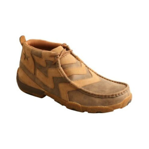 Twisted X® Men's Bomber Brown Lace Up Chukka Driving Moc MDM0089