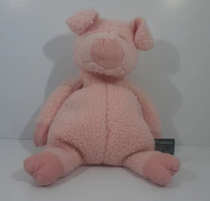 Russ Berrie Pig Prudence 8" Pink Corduroy Feet Nose Hands Stuffed Plush Animal - Picture 1 of 8