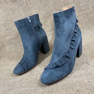Latigo Boots Bootie Kahlia Suede Gray Ankle Heels Women’s Size 8.5 M - Picture 1 of 12