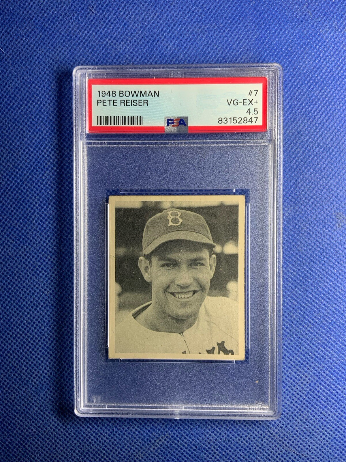 1948 Bowman #7 Pete Reiser Brooklyn Dodgers PSA 4.5 VG-EX