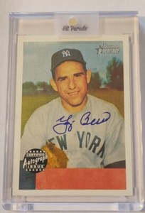 2002 Bowman Heritage Autograph Special Edition Yogi Berra 