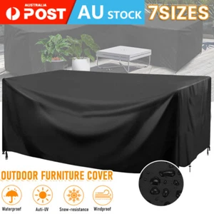 Waterproof Outdoor Furniture Cover Garden Patio Rain UV Table Protector Chair AU - Picture 1 of 19