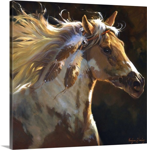 Spirit Horse Canvas Wall Art Print, Horse Home Decor